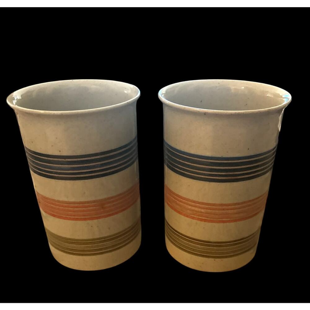 Vintage MCM Mikasa Potter’s Craft Mojave Stoneware Mugs – Set of 2 Made Japan - Picture 3 of 4